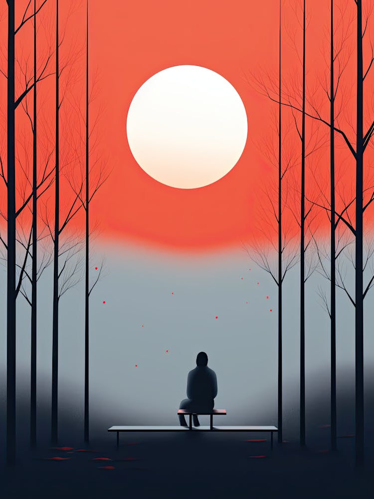 Sunset In The Woods, Loneliness