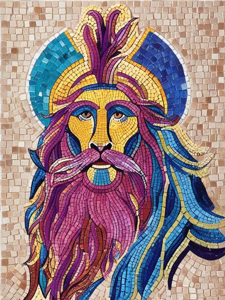 Mosaic Lion