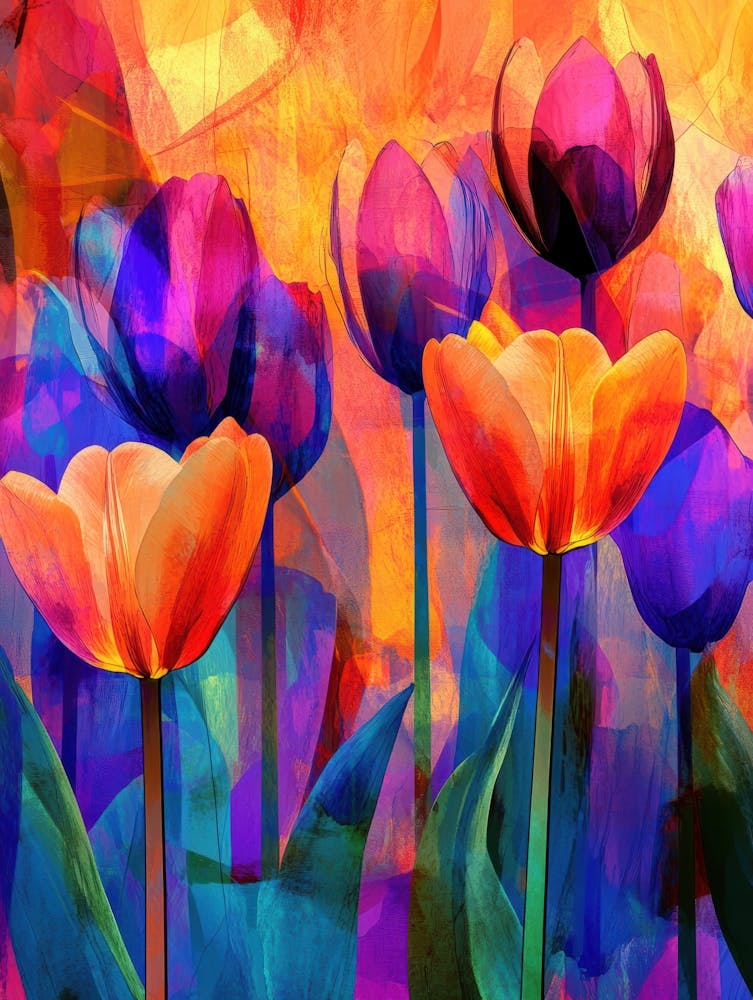 Colorful Tulips 4
