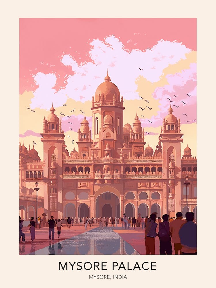Mysore Palace, India 2 Travel Poster