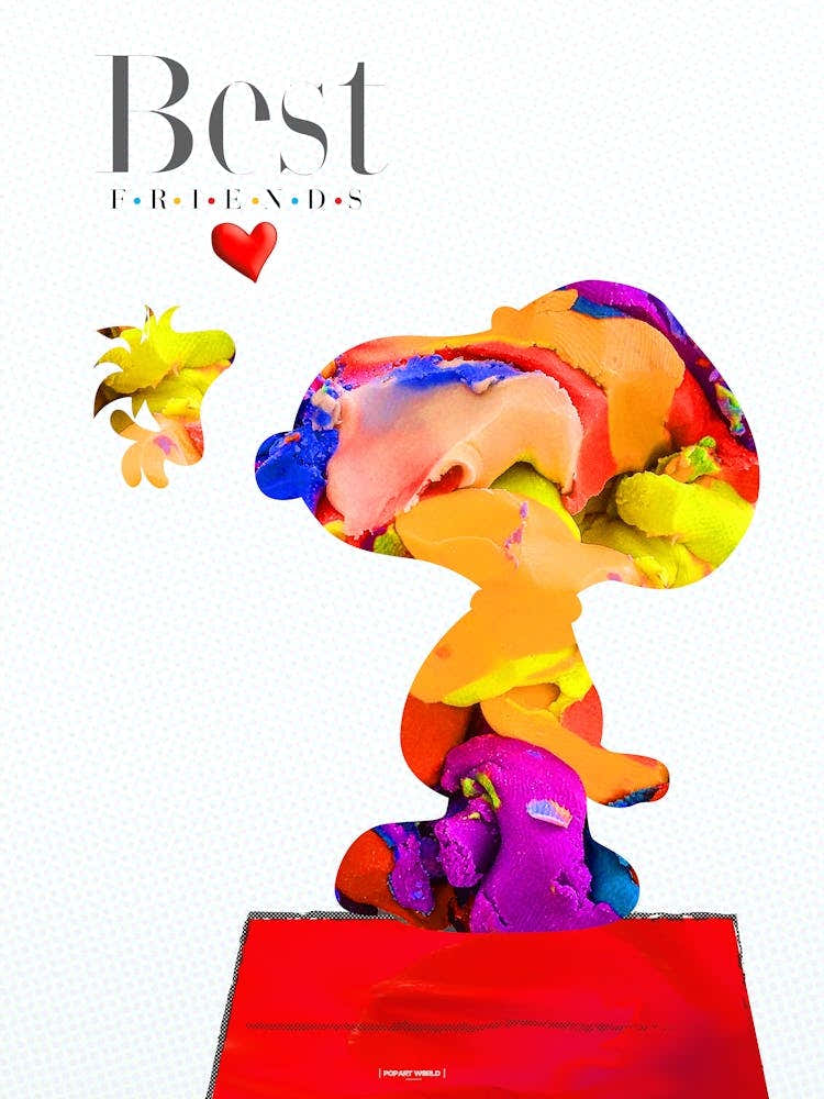 Best Friends|Comics & Toons Art Digital | Pop Art World 2025