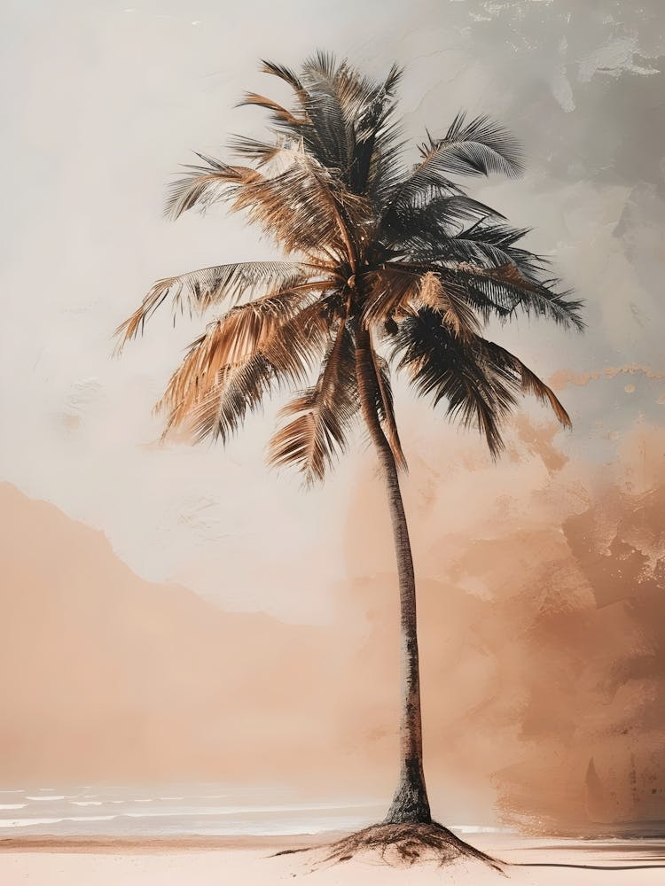 Palm Tree On The Beach 2
