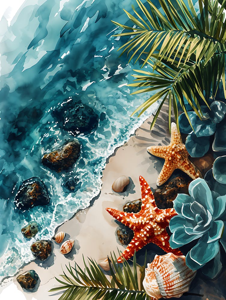 Watercolor Seascape