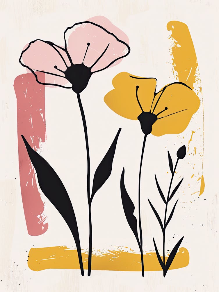 Bordeaux Flower Market Boho Minimalist Style 1