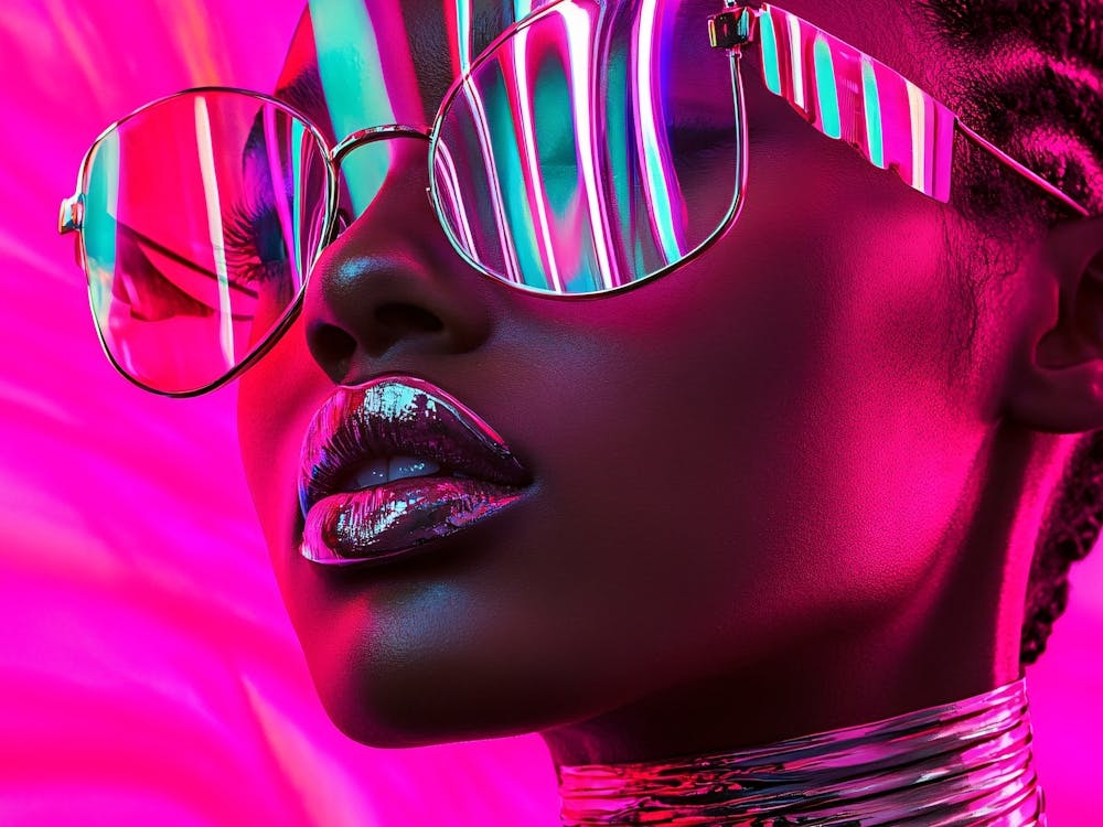 Afro-American Woman In Glasses