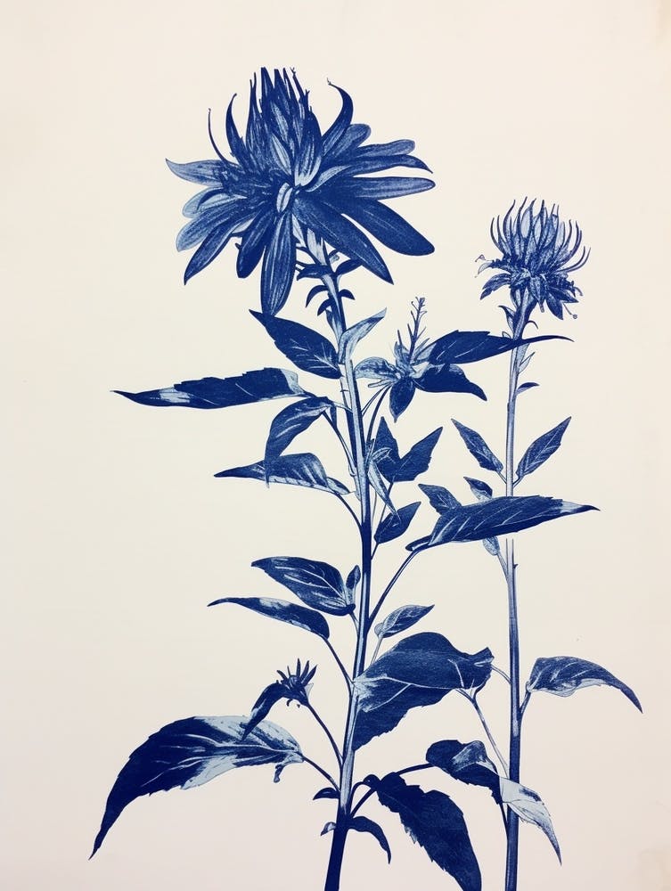 Blue Botanical Bee Balm 3