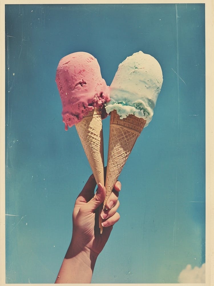Retro Polaroid Ice Cream Inspired 2