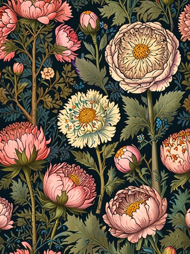 William Morris Peonies 3