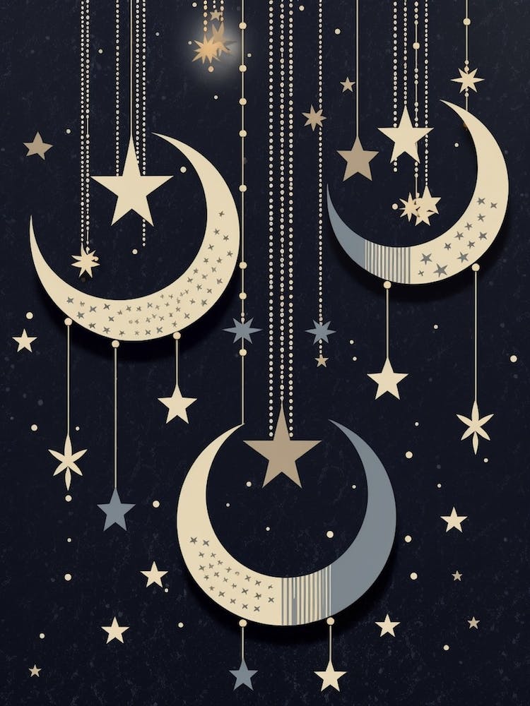 Moon And Stars Boho Celestial 4