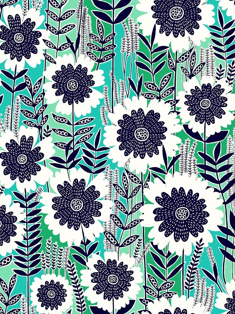 Retro Garden - Green