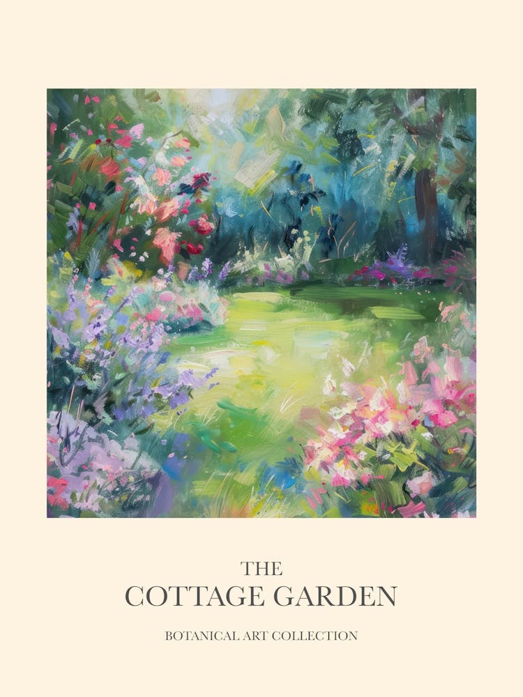 Cottage Garden Poster English Oasis 7