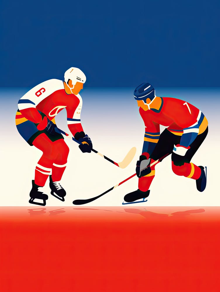 Hockey Players In Action