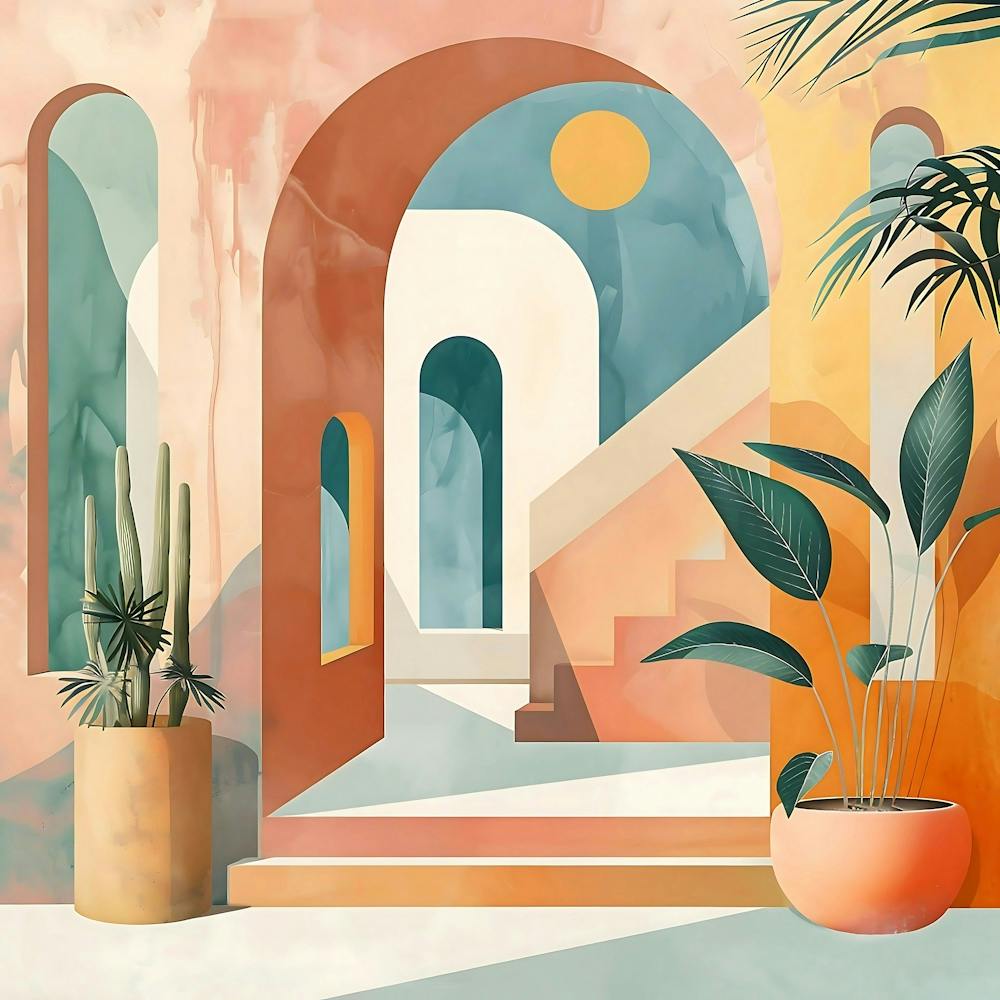 Desert Arches – Modern Abstract Architecture