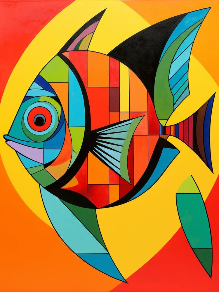 Fish Abstract Pop Art 5