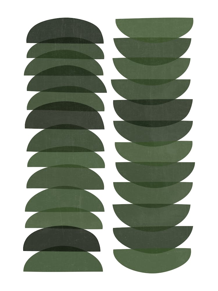 Dark Green Mid Century