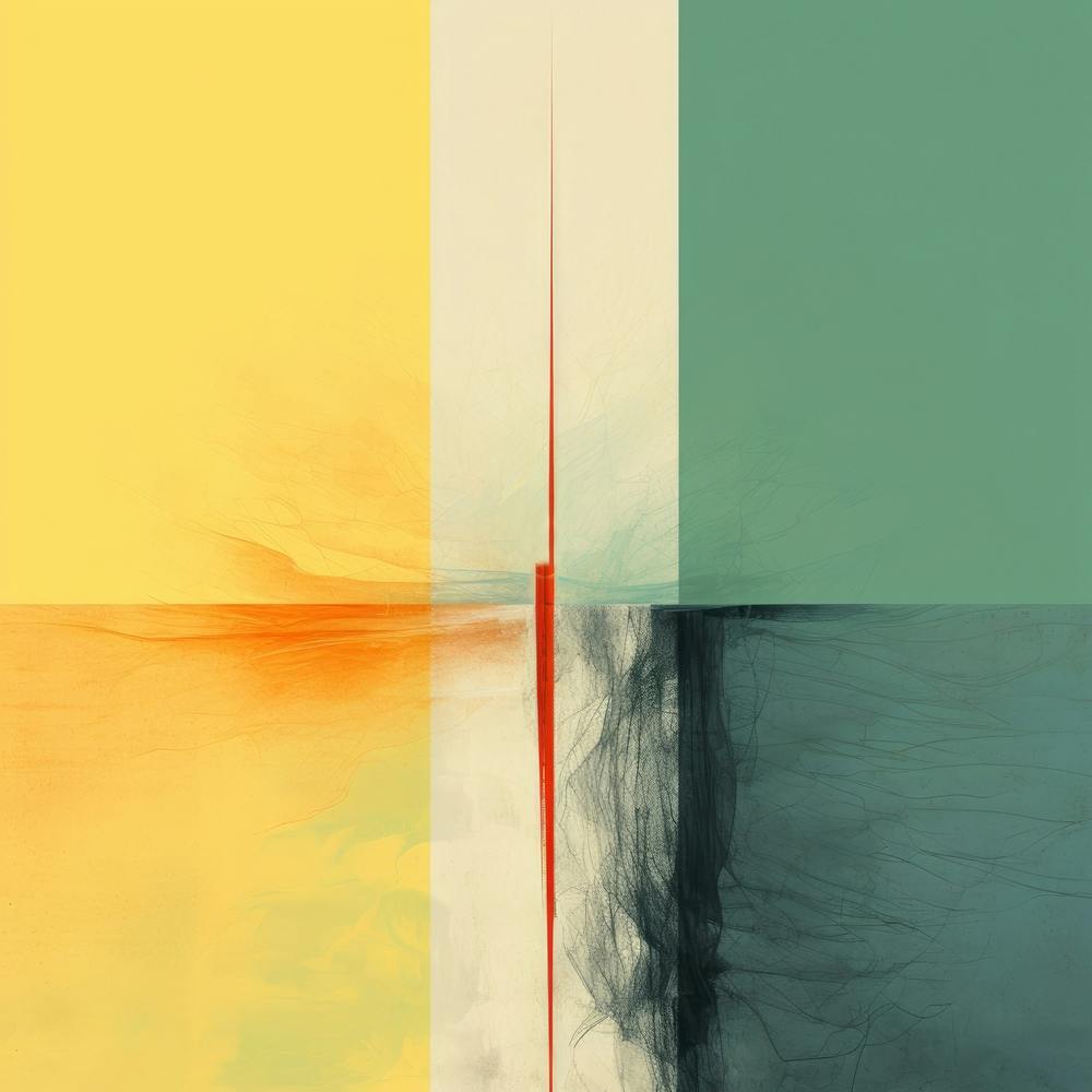 Yellow Green Square 1