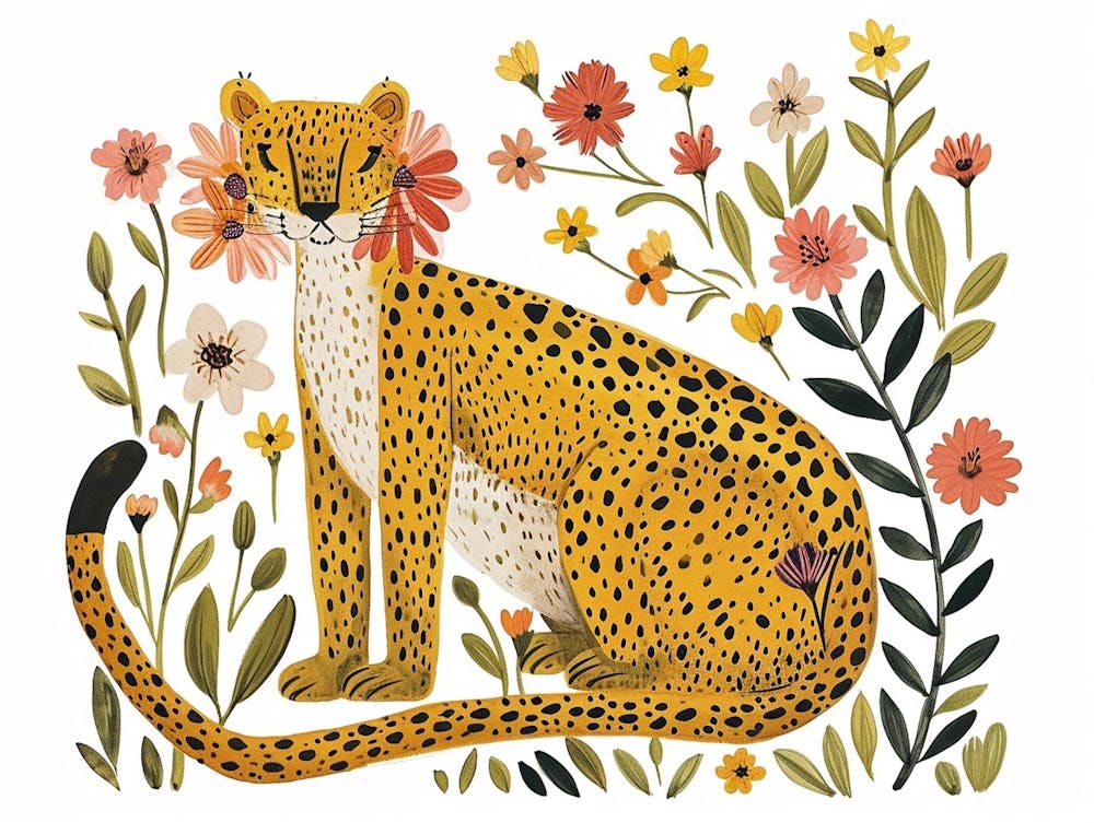 Little Floral Leopard 1
