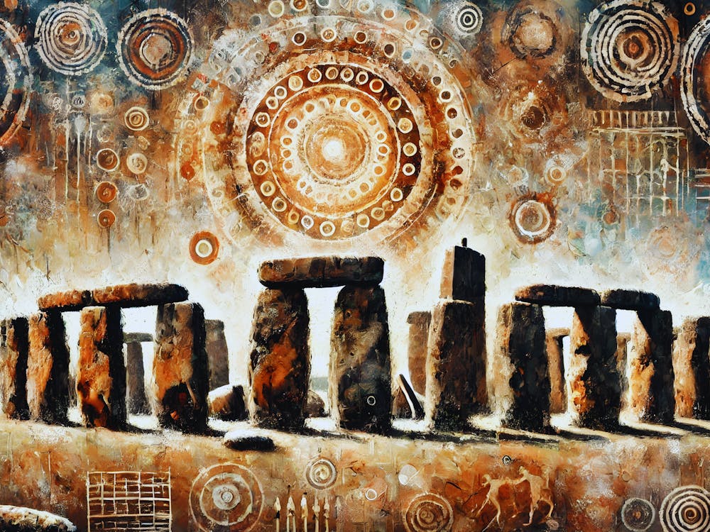 Stonehenge Reimagined Timeless Mystique In Cave Art