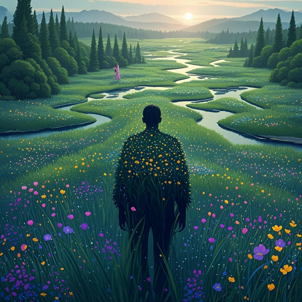 Man In A Field