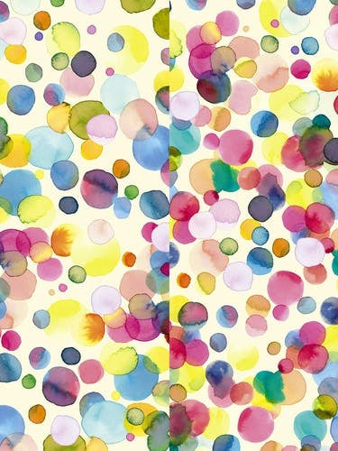 Watercolor Colorful Drops