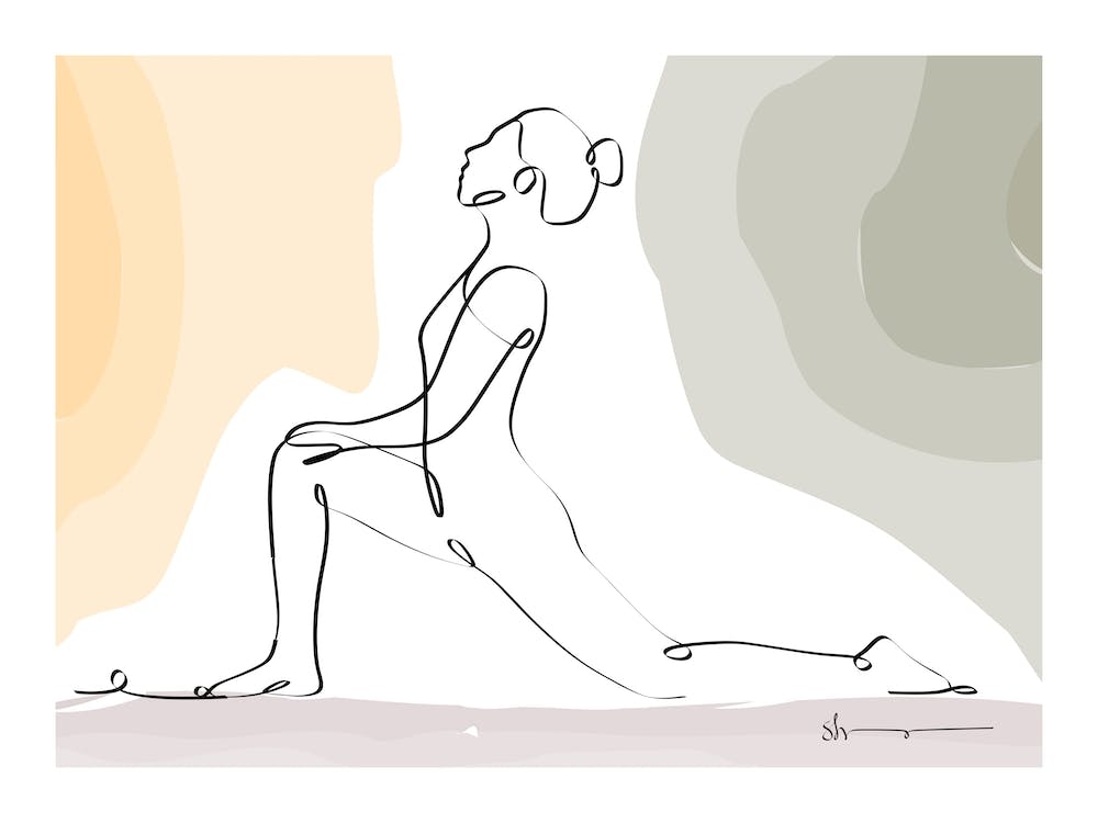 Low Lunge Pose Anjaneyasana