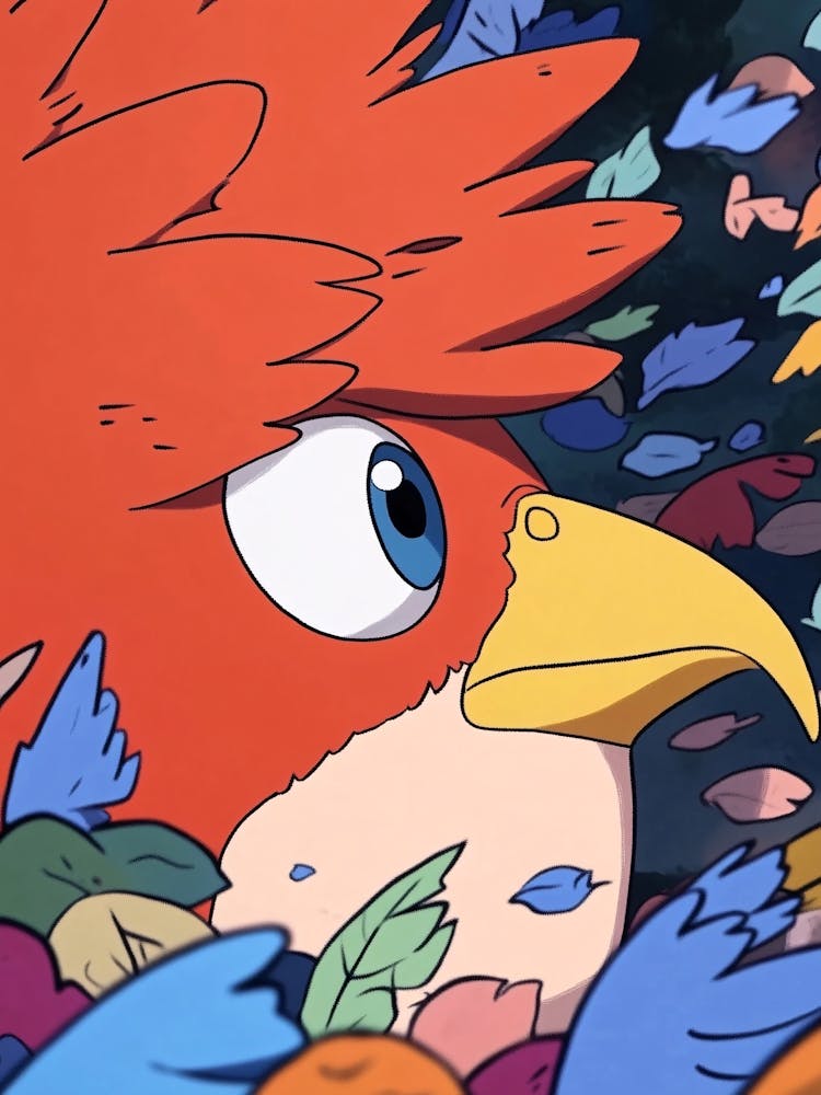 Oiseau aux plumes 1