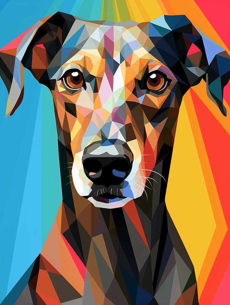 Dog Abstract Pop Art 4