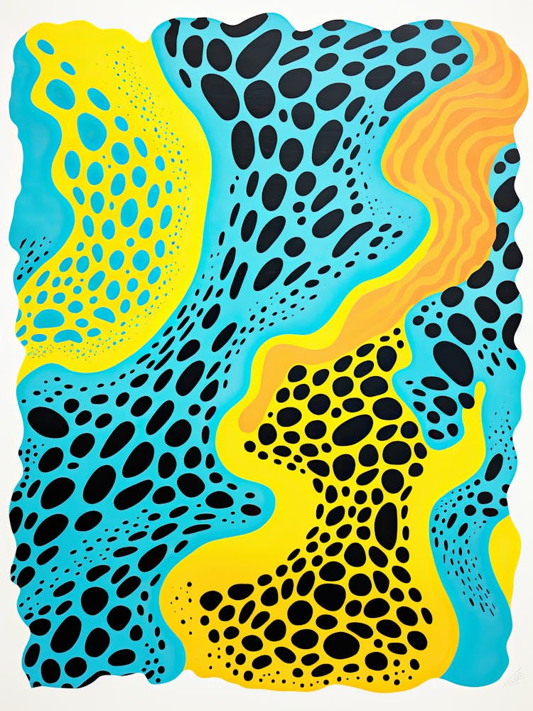 Galactic Streams Cosmic Biomorphic Art