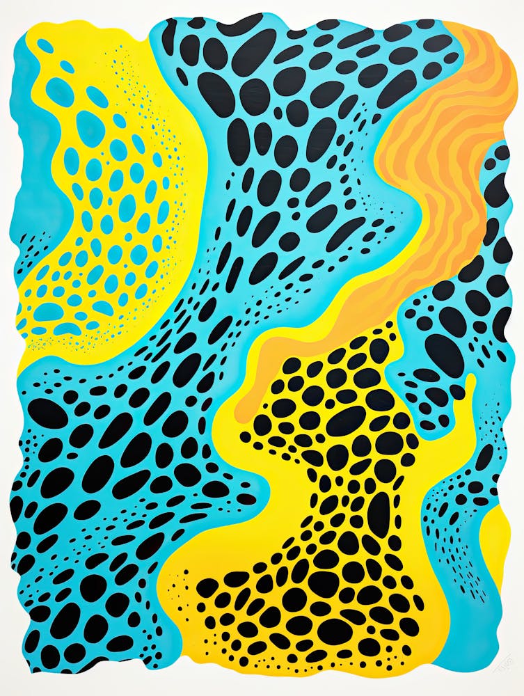 Galactic Streams Cosmic Biomorphic Art