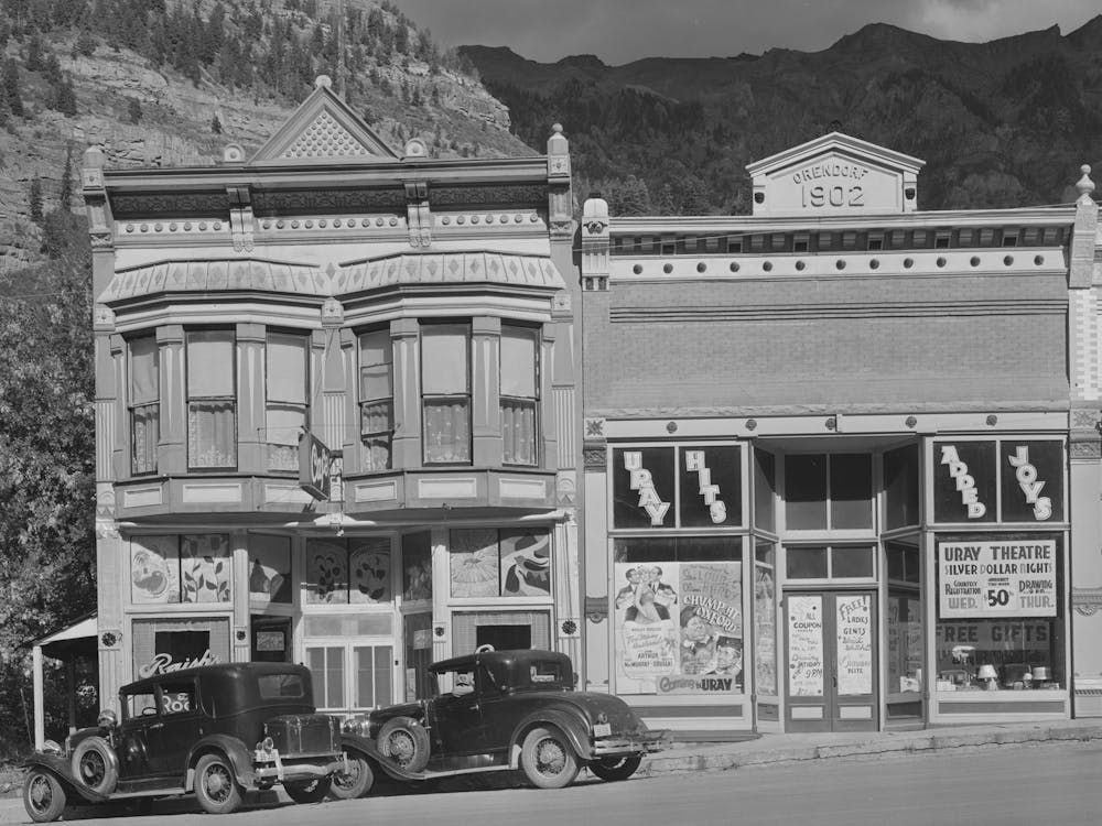 Store Building, Ouray Is The Center Of A Gold Mining Region And Is Developing As A Tourist Center Ouray, Colorado By