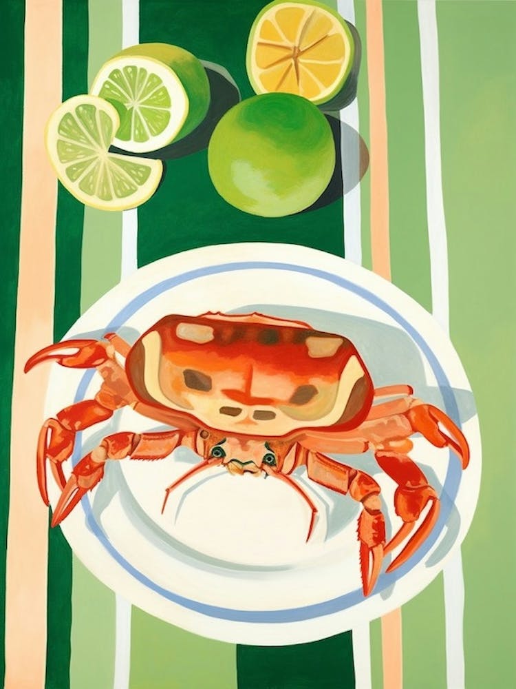 Soft Shelled Crab Italian Still Life Painting