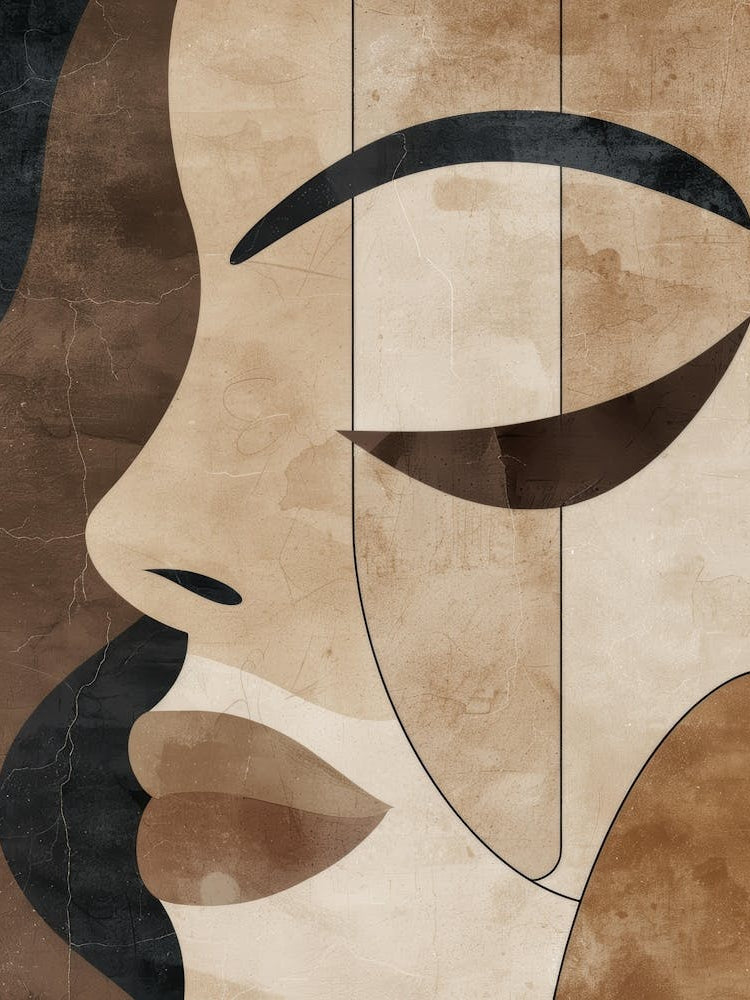 Abstract Woman Canvas Art 1