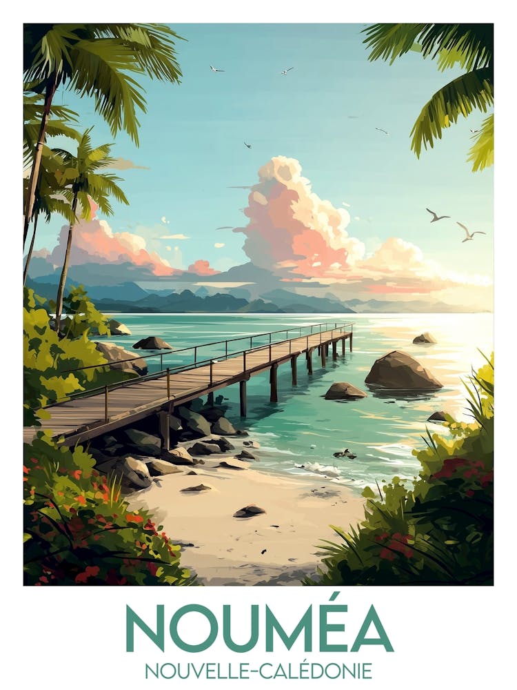 Reiseplakat Nouméa