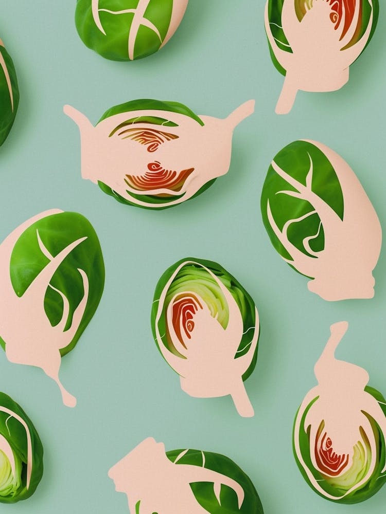 Brussel Sprouts Pattern Illustration 1