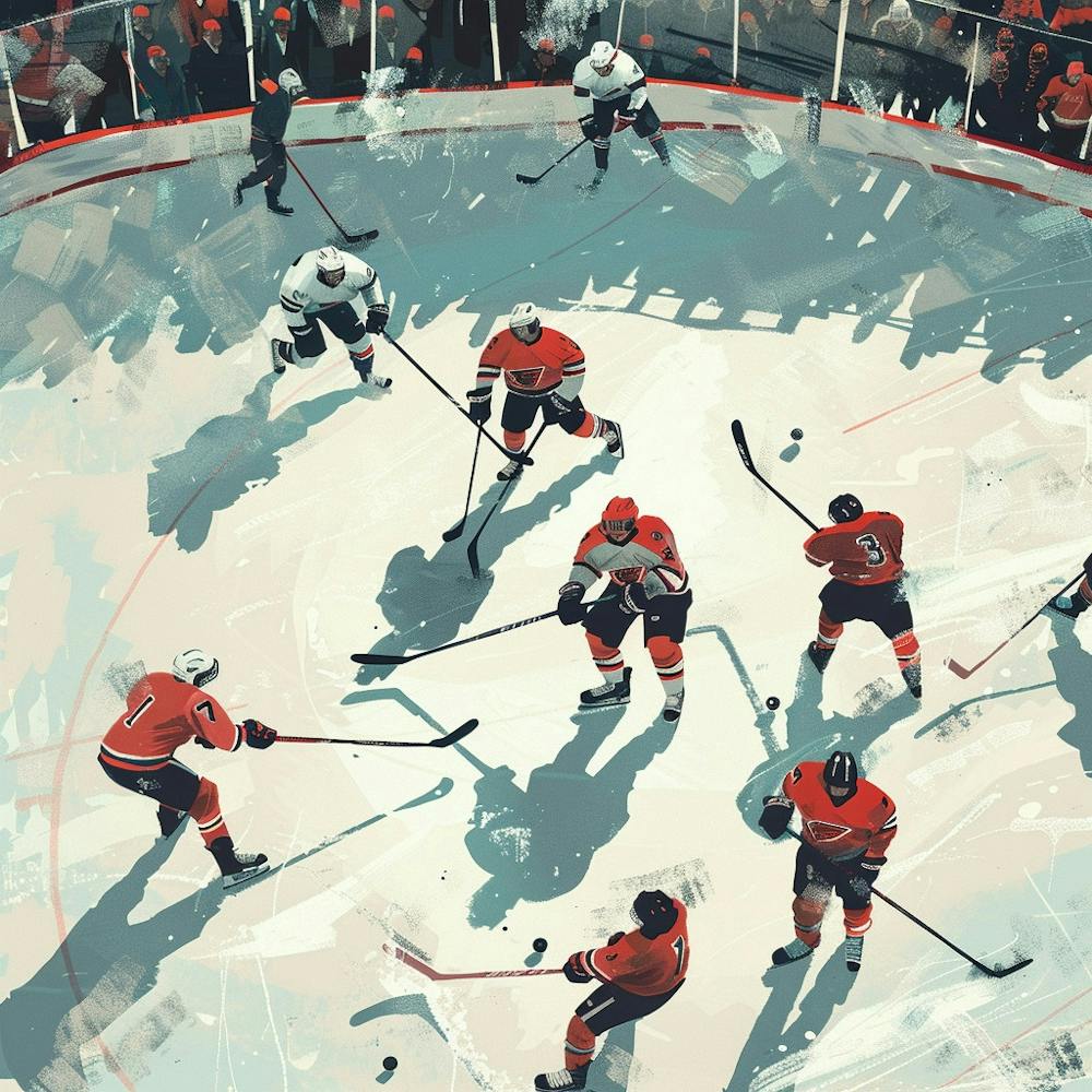 A Ice Hockey Match Lofi Illustration 1718700662 1