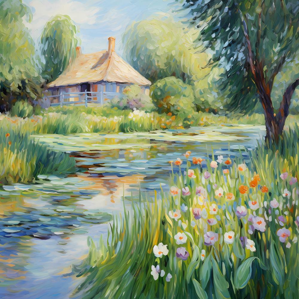 Tranquil Tints: Van Gogh's Irises Ballet