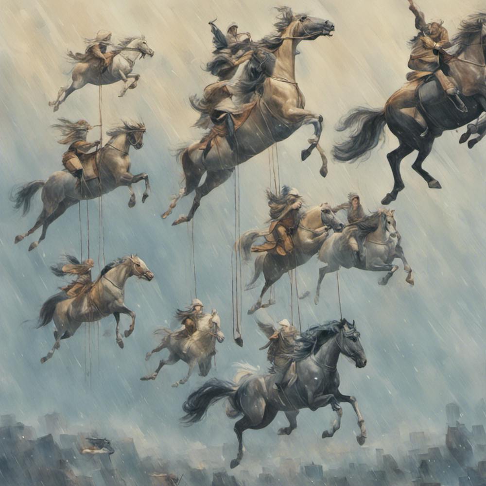 745680 A View Of Flying Horses, Clear Skies And Light Rai Xl 1024 V1 0