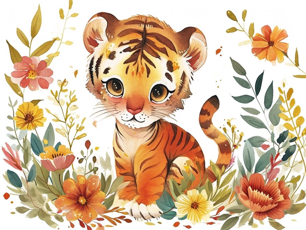 Little Floral Bengal Tiger 4