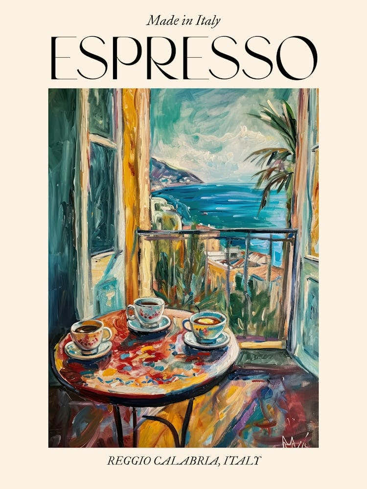 Reggio Calabria Espresso Made In Italy 1 Poster