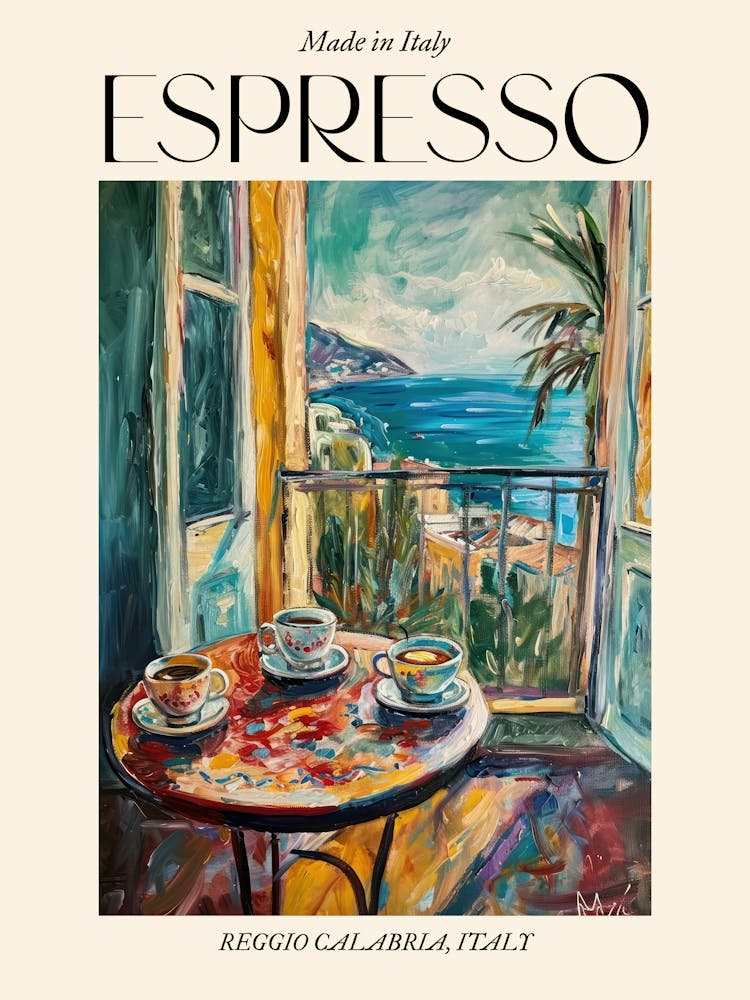Reggio Calabria Espresso Made In Italy 1 Poster
