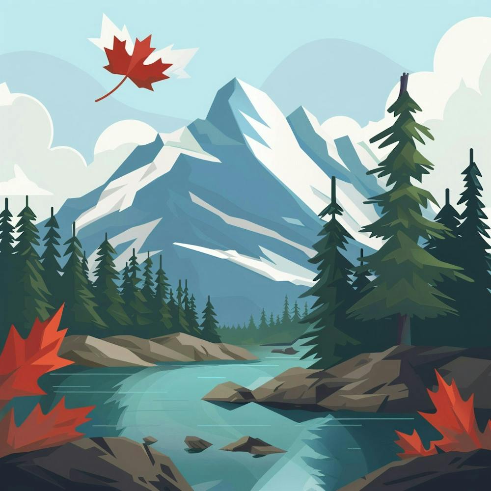 Canada Autumn In The Mountains
