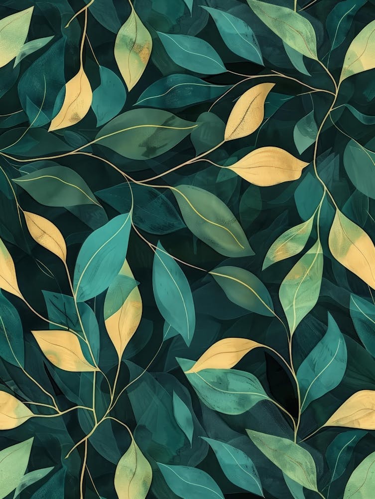 Seamless Pattern With Leaves 1