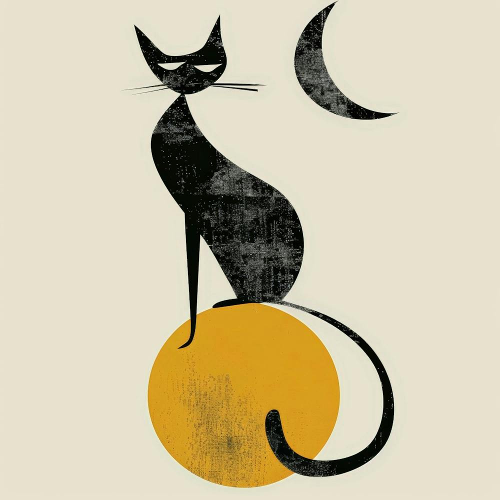 Cat On A Ball
