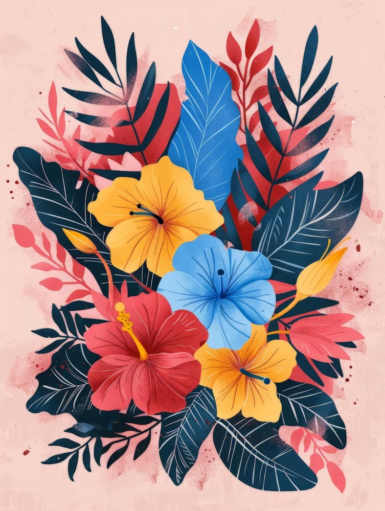 Watercolor Hibiscus