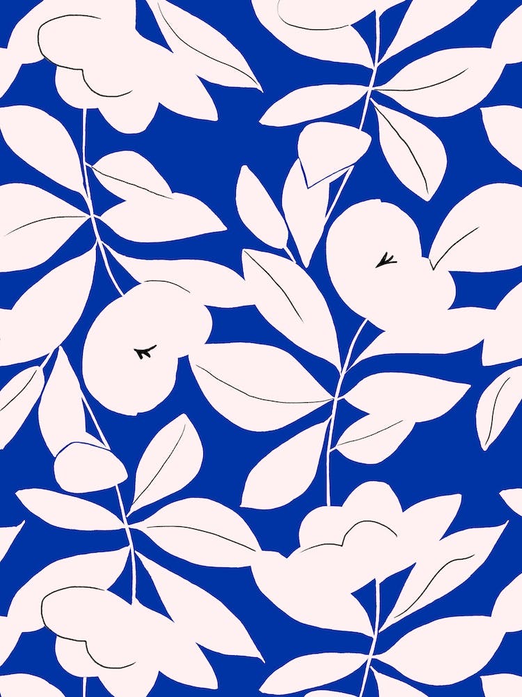 Falling Flowers Living Room Art print