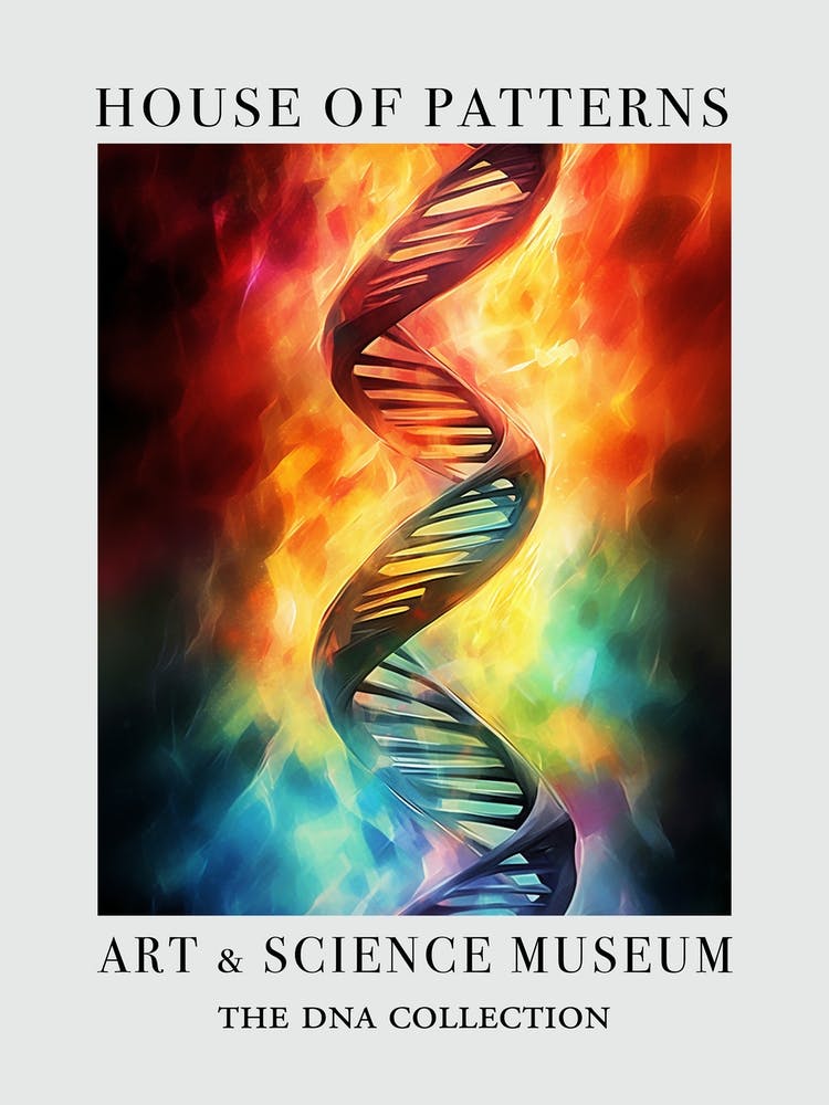 Dna Art Abstract Painting 4 House Of Patterns