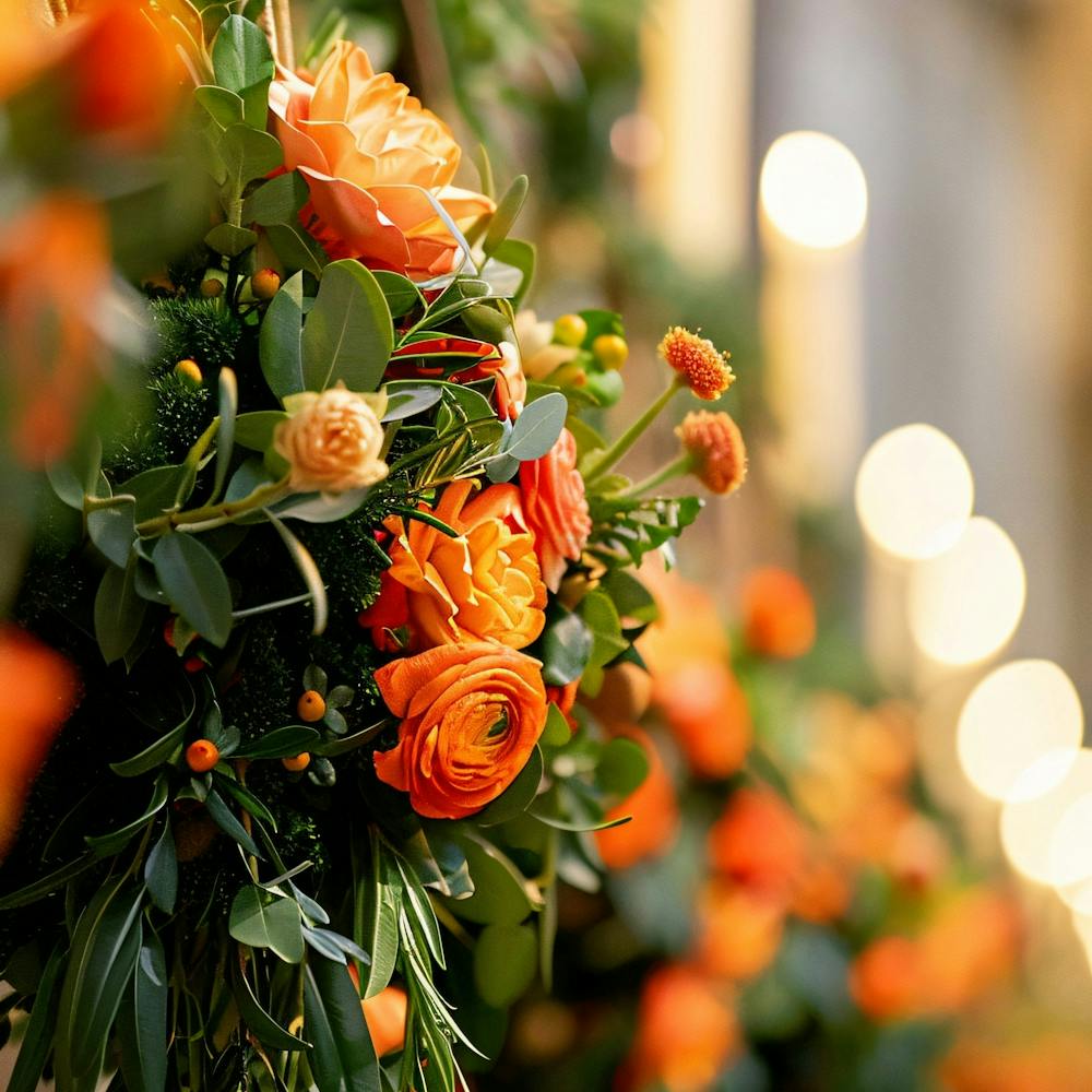 Festive Easter Decorations In A Church Editorial Photography