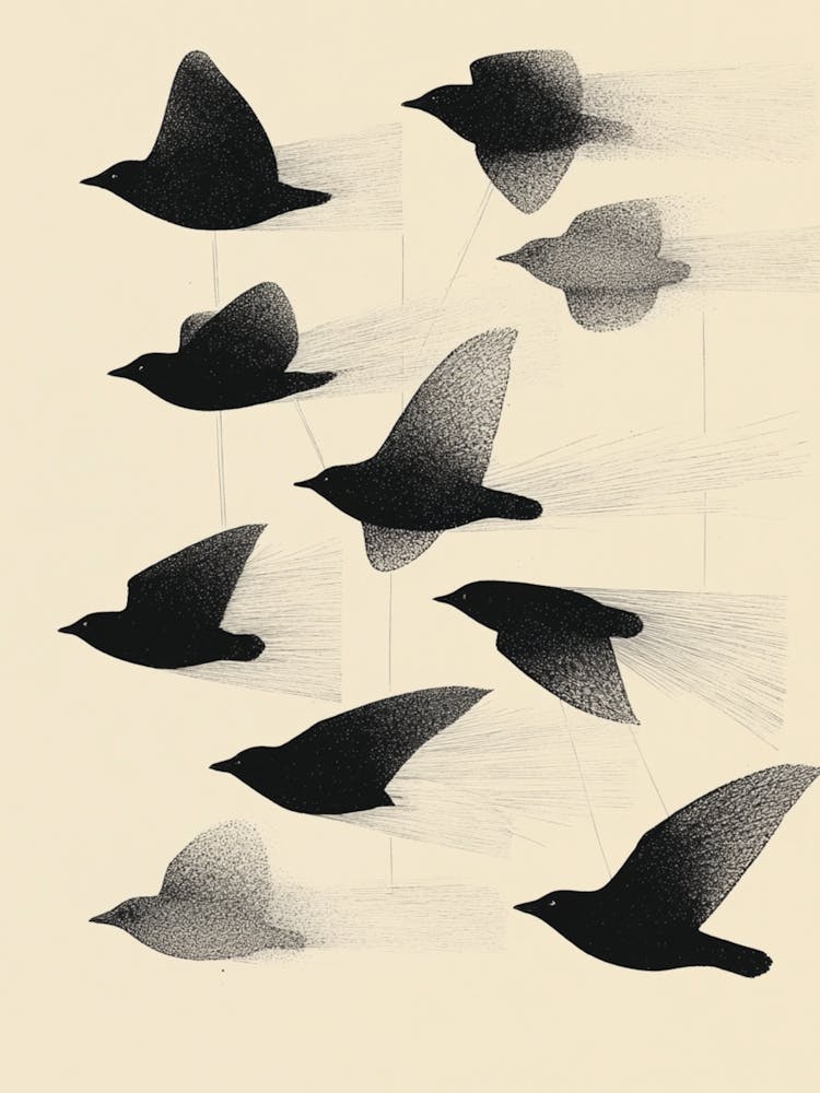 Birds In Flight 1