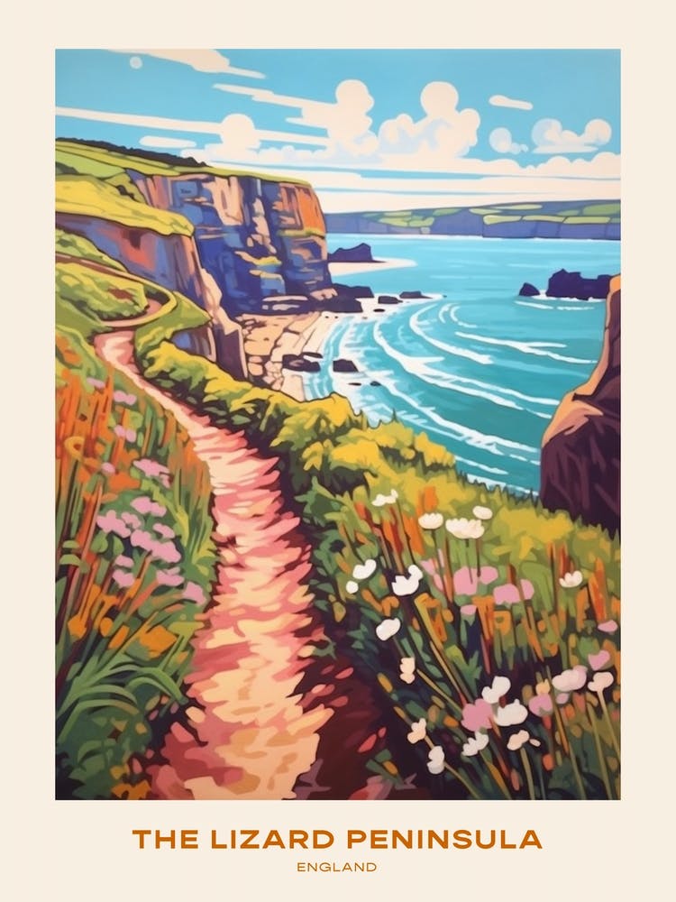 The Lizard Peninsula Cotswolds 2 Hike Poster