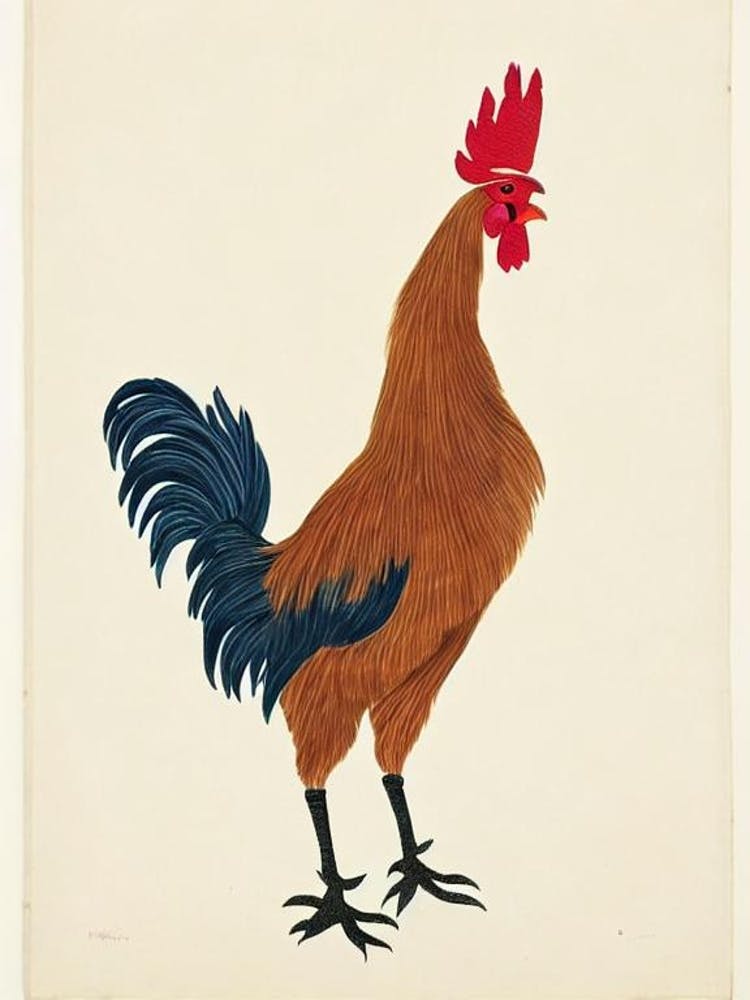 Rooster Illustration Bird
